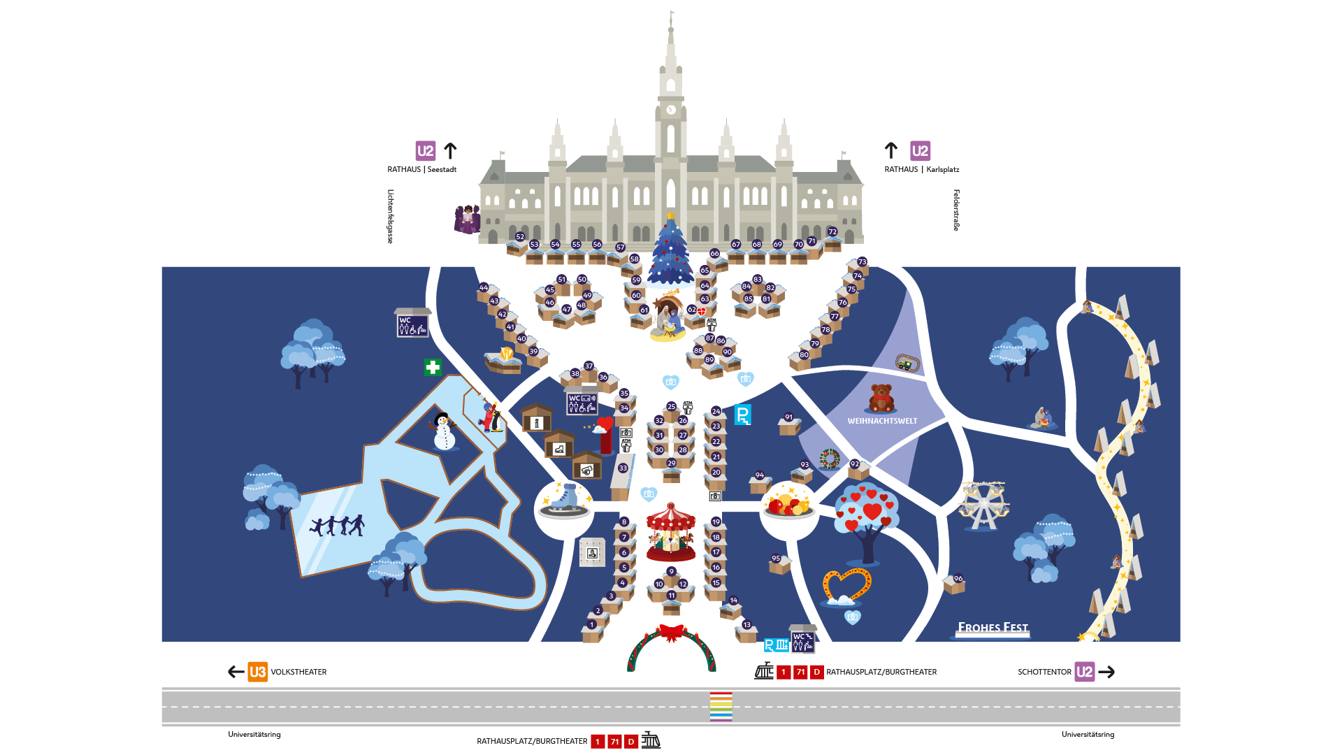 Übersichtsplan Wiener Christkindlmarkt 2026
